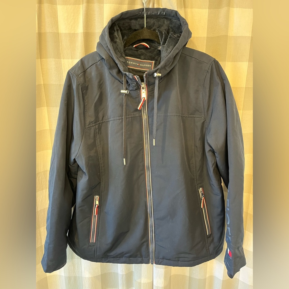Tommy Hilfiger Navy Ski Jacket with Hood